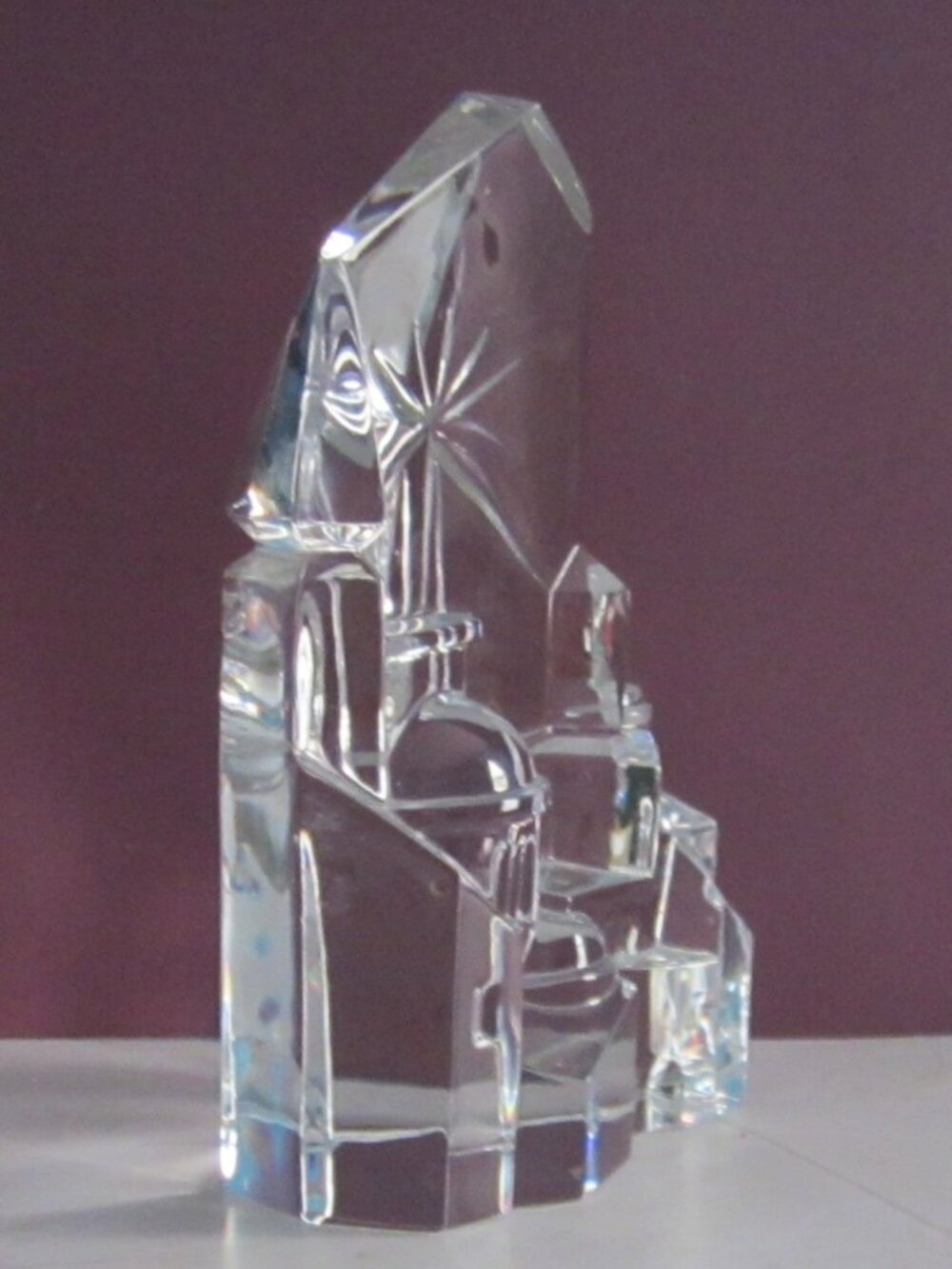 Avon Full Lead Crystal Bethlehem Nativity Sculpture Original Box Room Decor - Picture 4 of 10